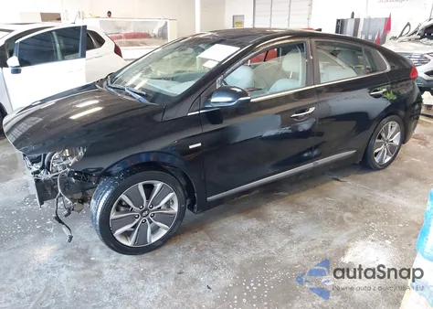 2017 Hyundai Ioniq Hybrid Limited из США, поврежденный, VIN KMHC05LC6HU026635